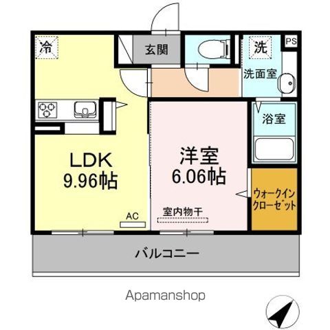 【仮）ＤーＲＯＯＭ春日原東町の間取り】