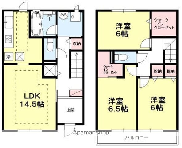 【コモレビ大蔵　Ｌの間取り】