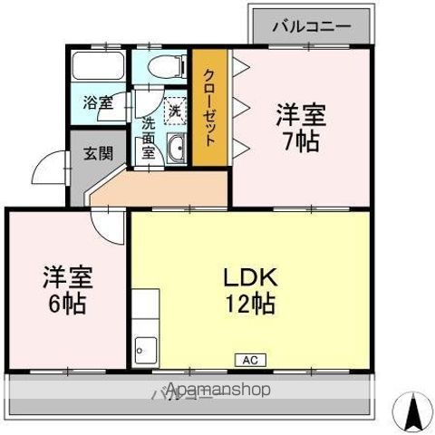 コトー萩の間取り写真