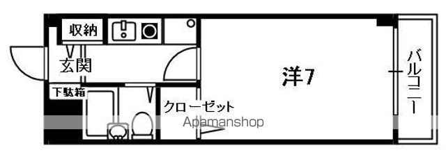 ヴィラ田辺1号館の間取り写真
