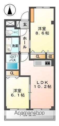グラン ルポンの間取り写真