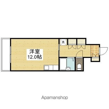 広島県広島市中区舟入幸町[1R/27.8m2]の間取図