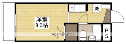 今村エステートⅡ[1R/18.5m2]の間取図