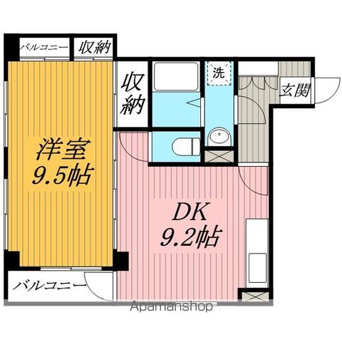 船橋ＹＫマンションの間取り