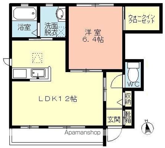 和歌山市西小二里のハイツの間取り