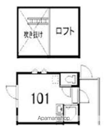 東京都杉並区成田東５丁目[1R/10.12m2]の間取図