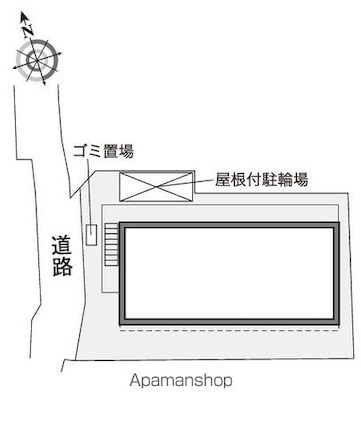 レオパレスディアビレッジ[1K/23.18m2]の配置図
