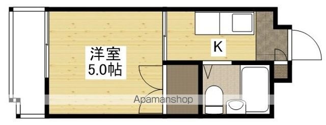 スカイコーポ温品の間取り写真
