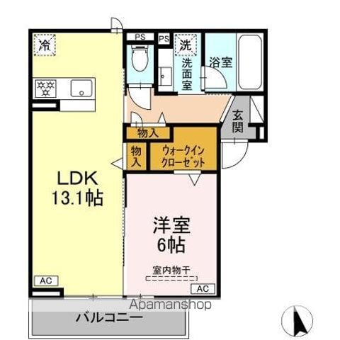 プライムテラス上六名の間取り写真