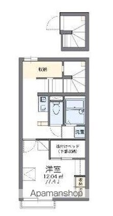 レオパレスＹＯＵＴＯ[1K/28.15m2]の間取図