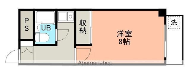 スカイハイツ三木町[1K/24.03m2]の間取図