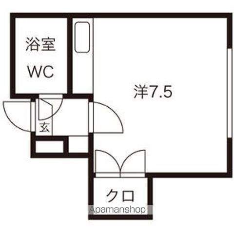 シャトレ麻生の間取り写真