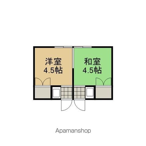 京都市烏丸線 北大路駅 徒歩32分 4階建 築55年の間取り写真