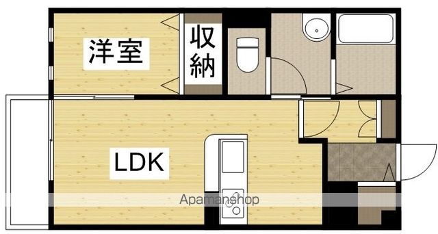 フラッツァ水江Aの間取り写真