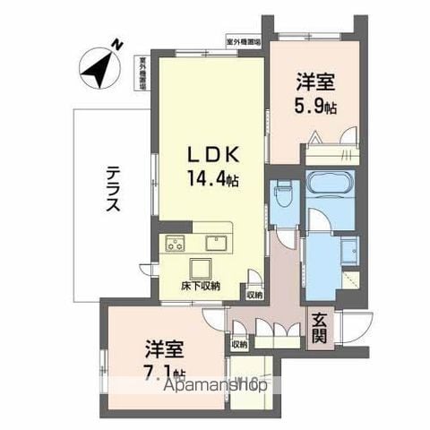 シャーメゾン森南の間取り写真