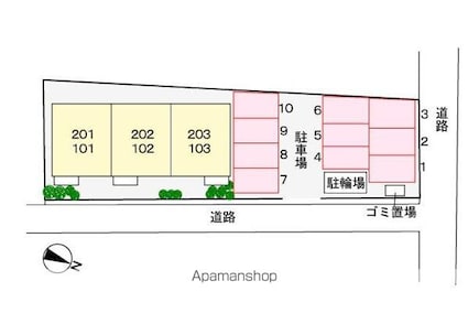 ＧＲＡＣＥ　ＥＮＺＡ[2DK/54.42m2]の配置図