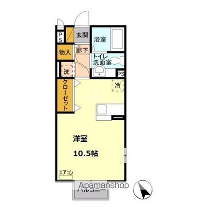 ウェル・クレール[1R/30.03m2]の間取図