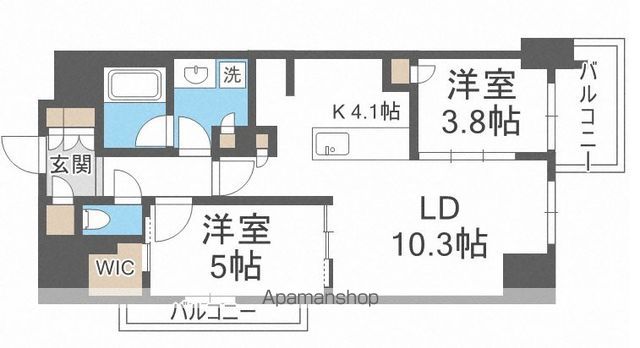 ファインレジデンス大阪本町の間取り写真