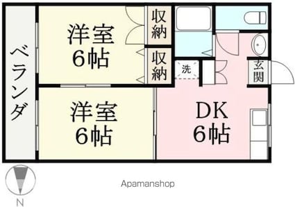 ドリームホーム[2DK/40.29m2]の間取図