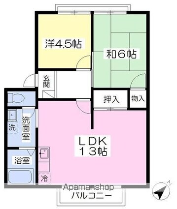 フレグランス新石手　Ａ棟[2LDK/51.25m2]の内装6