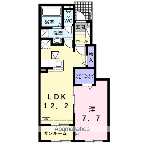 大垣市 2階建 築4年の間取り写真