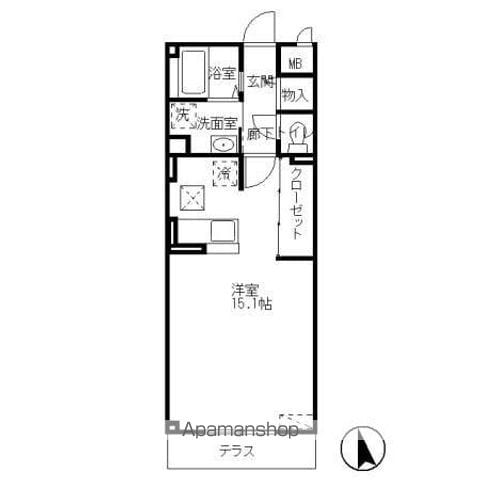 府中市住吉町のマンションの間取り