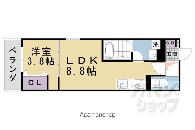 フォレ山科の間取り写真