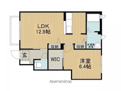 アル・ソーレ[1LDK/46.68m2]の間取図