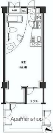 シンシア三軒茶屋レジデンスカフェ[1K/28.86m2]の間取図