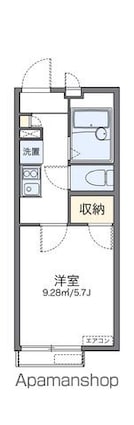 レオパレスウィステリア　Ⅰ[1K/19.35m2]の間取図