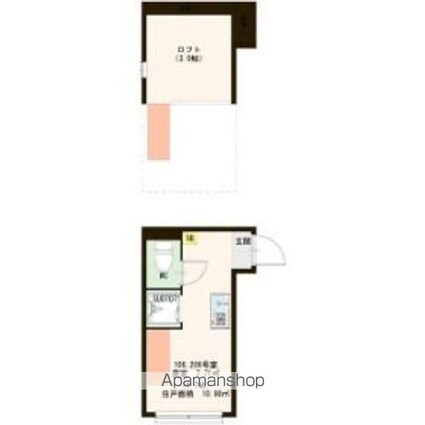 シャルムメゾン　阿佐谷[1R/10.98m2]の間取図
