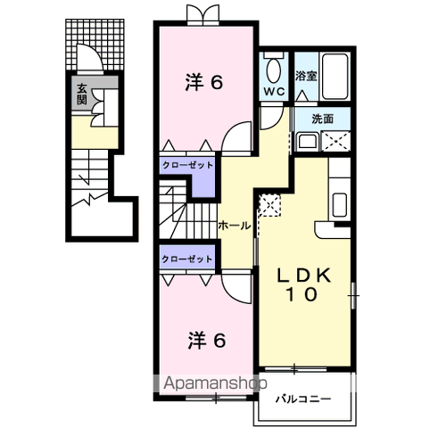 【ジェルメⅡの間取り】