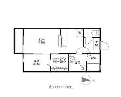 Ｌｉｂｅｒｔｙ　Ｃｏｕｒｔ[1LDK/33.39m2]の間取図
