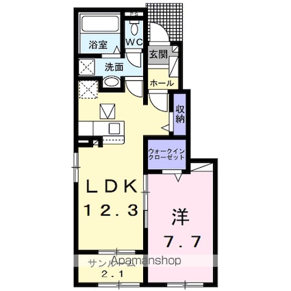 マルベリーハウス　Ｓ[1LDK/50.14m2]の間取図