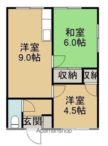 大空荘1号の間取り写真