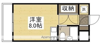 メルクマール宇品[1R/19.68m2]の間取図