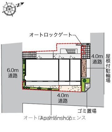 東京都豊島区高松２丁目[1K/20.28m2]の配置図