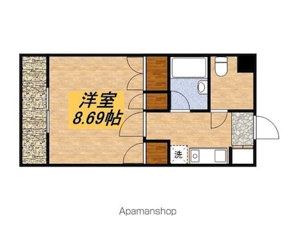 東京都武蔵野市吉祥寺北町４丁目[1K/26m2]の間取図