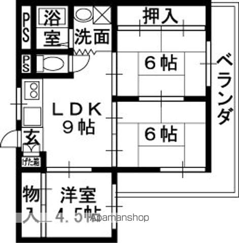 サンハイムモリグチの間取り写真