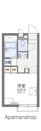 レオパレス三津田[1K/20.28m2]の間取図