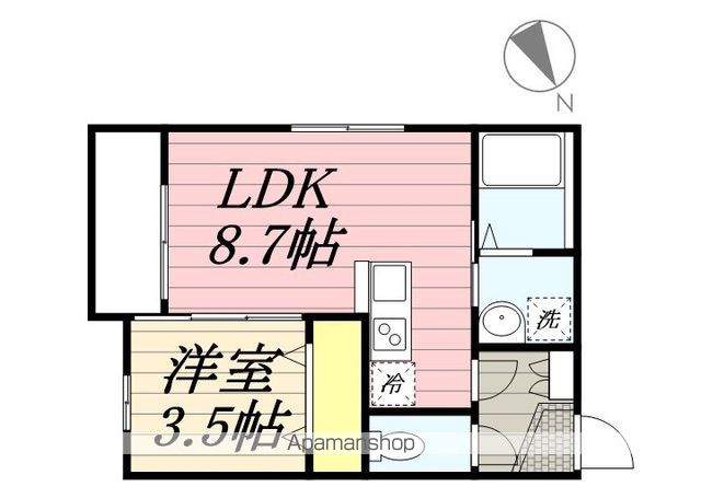 ＹＲ新松戸 103 ｜ 千葉県松戸市新松戸５丁目2-1（賃貸アパート1LDK・1階・30.73㎡） その2