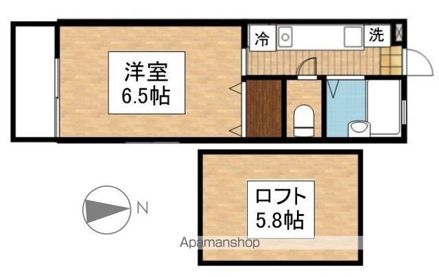 【小平市小川西町のアパートの間取り】