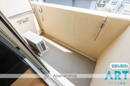 ネスト山越[1R/21.36m2]のバルコニー