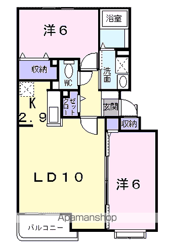 ジュネス元町の間取り写真