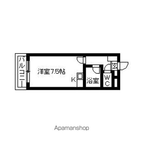 【福岡市中央区笹丘のマンションの間取り】