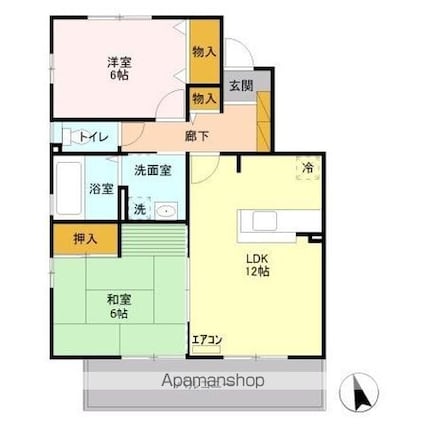 パティオ　Ａ[2LDK/60.23m2]の間取図