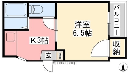 ＢＥＬＬＥ－ＮＥＴ大手町[1R/18.63m2]の間取図