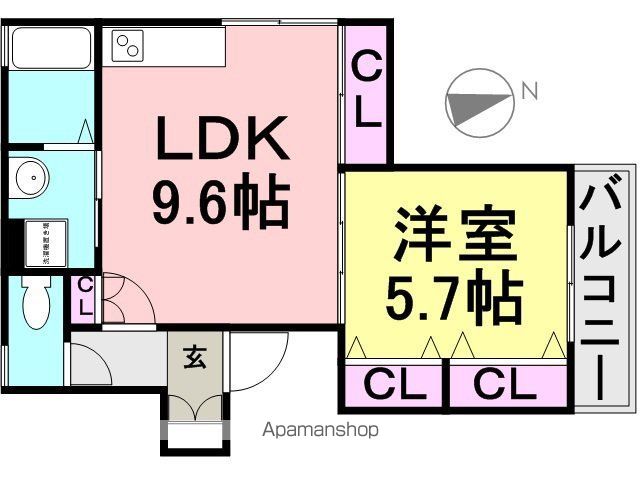 クリエオーレ大物町の間取り写真