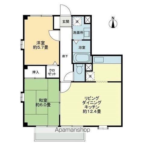フォブールN−TOWN A棟の間取り写真