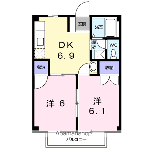 グランヴェール内藤の間取り